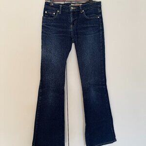 Paris Blues Originals Size 3 Women's Dark Wash Blue Jeans Bootcut Vintage Y2k